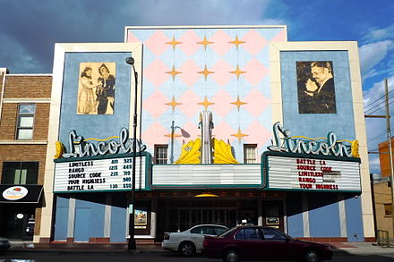 Lincoln Theater in Cheyenne, Wyoming, on US 30 –the Lincoln Highway