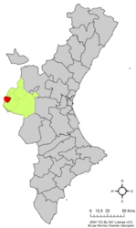 Villargordo del Cabriel – Mappa