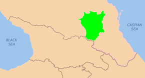 Republica Cecenă Ichkeria în regiunea Caucazului