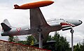 Lockheed T-33A Shooting Star (JE-042), en exhibición estática.