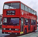 London Transport bus T64 (WYV 64T), 1979 Leyland Titan (B15), Gants Hill, route 66, 19 April 1980.jpg