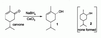 Luche reduction of an enone