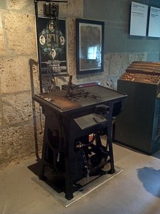 Die Ludlow Zeilengiessmaschine wurde vor allem für Überschriften verwendet