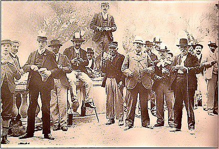 Le Comité viticole de Lunel-Viel en 1907.