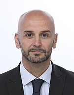 Photographie de Nicola Procaccini, du parti Frères d'Italie, coprésident du groupe Conservateurs et réformistes européens.