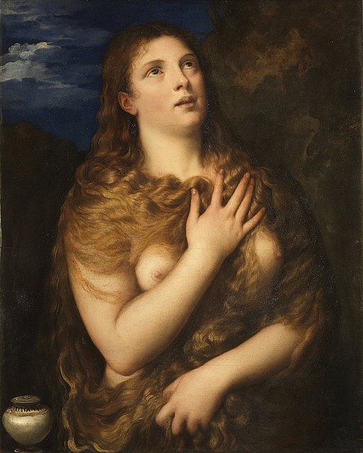 Magdalena penitente, por Tiziano