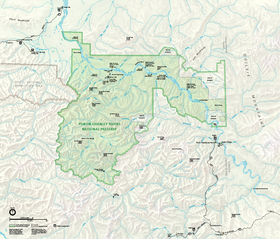 Mapa de la reserva Yukon–Charley[1]​