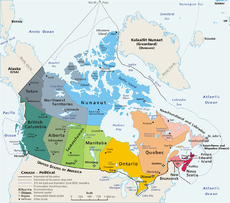 Carte du Canada