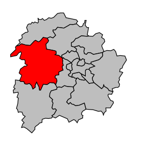 Kanton na mapě arrondissementu Poitiers