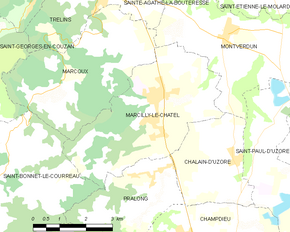 Poziția localității Marcilly-le-Châtel