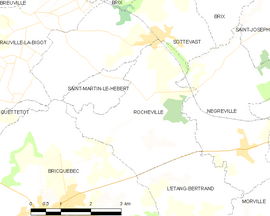 Mapa obce Rocheville
