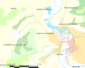 Poziția localității Thierville-sur-Meuse