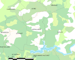 Poziția localității Lasfaillades