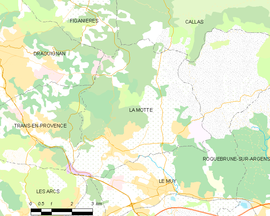 Mapa obce La Motte