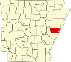 Condado de Lee en el mapa
