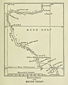 Map of Huon Gulf