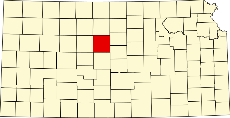 Fájl:Map of Kansas highlighting Russell County.svg