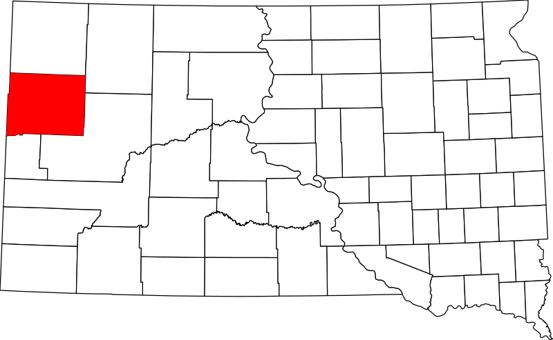 صورة:Map of South Dakota highlighting Butte County.svg