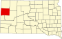 Map of South Dakota highlighting Butte County.svg