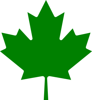 Maple leaf -- Green.svg