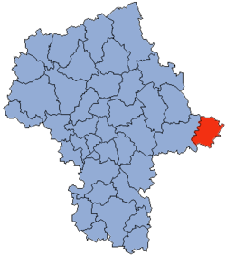 Location within the voivodeship