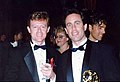 Jerry Seinfeld et Alan Light au 45ièmes Emmy Awards.