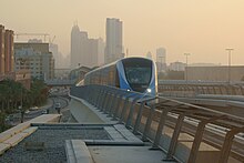 Dubai Metro on opening day Metro Dubai 001.jpg