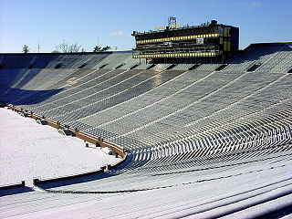 Michigan Stadium, winter 2002