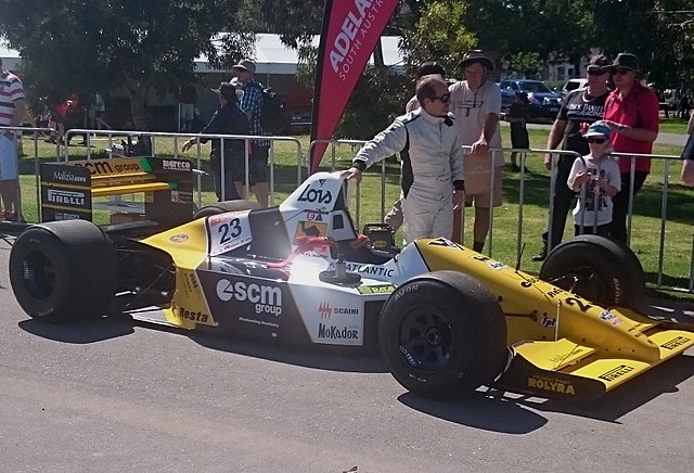 Pierluigi Martini and the Minardi M189 at the 2016 Adelaide Motorsport Festival