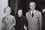 Thumbnail for File:Miriam Eshkol with Baron Guy de Rothschild and Baroness de Rothschild 1964.jpg