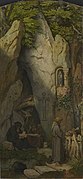 Einsiedler in einer Felsengrotte, 1863
