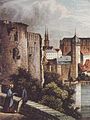Moritzburg und Stadt vom Jägerberg gesehen, um 1855