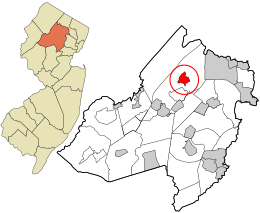 Morris County New Jersey incorporated and unincorporated areas Lake Telemark highlighted.svg