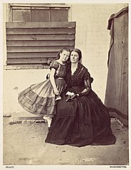 Mrs. Greenhow and Daughter, Imprisoned in the Old Capitol, Washington