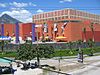 Multiplaza, one of the new malls in the country, San Salvador volcano is in the background