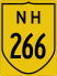 National Highway 266 marker