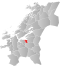 Kart over Malvik