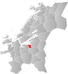 Poziția localității Malvik