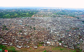 Bidonvila de Kibera en lo 2000