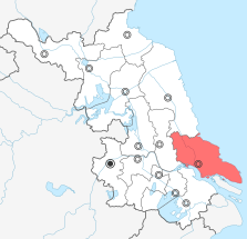 Nantong locator map in Jiangsu.svg