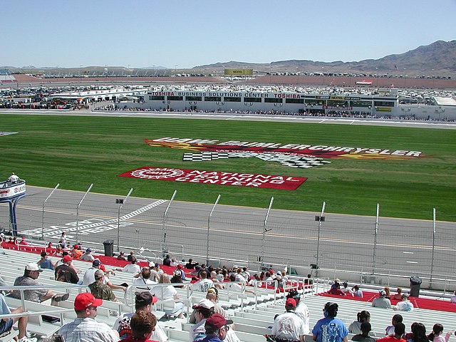 The infield of the Las Vegas Motor Speedway, pictured in 2004.