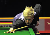 Deutsch: Bild aufgenommen in Berlin während des German Masters im Snooker 2014. Neil Robertson. English: Picture taken in Berlin during the Snooker German Masters in 2014. Neil Robertson.