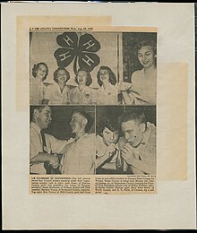 A newspaper clipping of 4-H club members attending a convention in Georgia, 1950 Newspaper clipping of 4-H club members attending convention, Georgia, 1950 - DPLA - 5bccb7da1776857a3280ab8aa2f795a5-021.jpeg