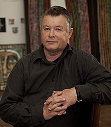 Nigel Brown in his studio, 2011, Southland, New Zealand.jpg