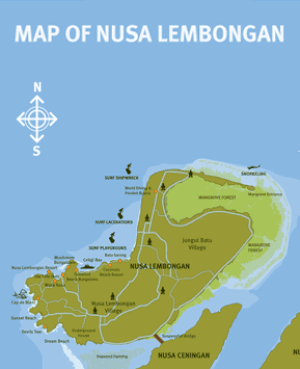 Nusa Lembongan: Verwaltung, Geographie, Wirtschaft