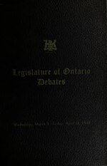 Miniatuur voor Bestand:Official report of debates (Hansard) - Legislative Assembly of Ontario = Journal des débats (Hansard) - Assemblée législative de l'Ontario 1948 (IA hansard1948ontauoft).pdf