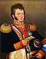 Bernardo O'Higgins, descendiente de irlandeses y españoles, considerado el padre de la patria de Chile.