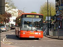 First London Marshall Capital bodied Dennis Dart SLF in May 2004 Old 328.jpg