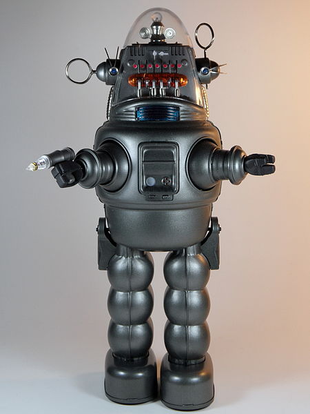 File:Osaka Tin Toy Institute – Tin Age Collection – Robby the Robot with Blaster – Front.jpg