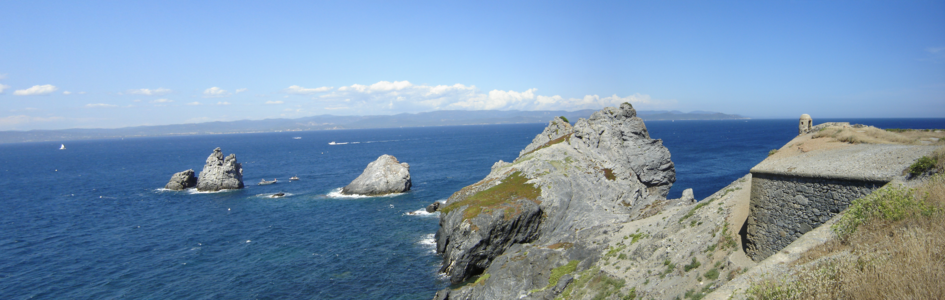 Panorama view of Cap des Mèdes in Porquerolles.